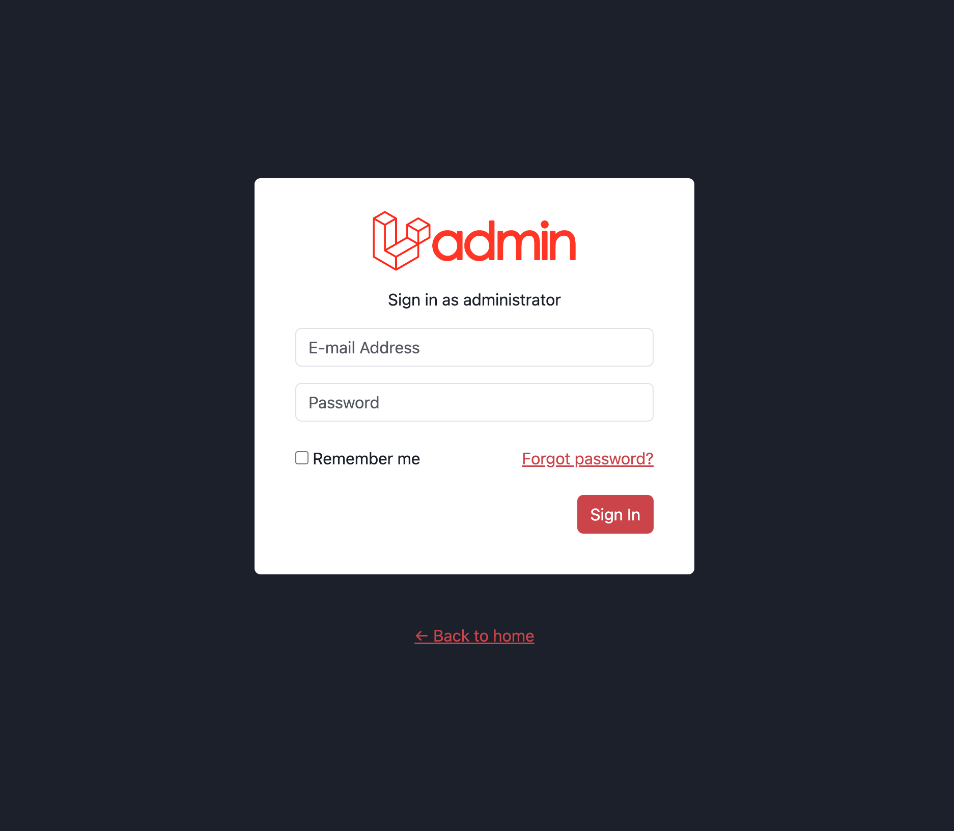 Login Page