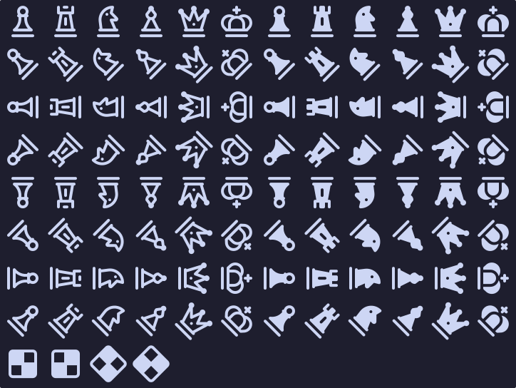 Chess icons preview