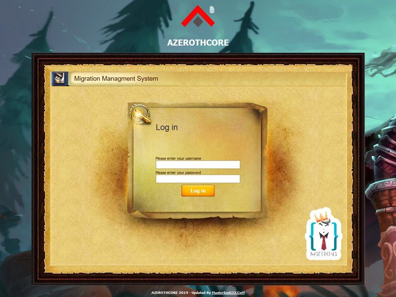 login form