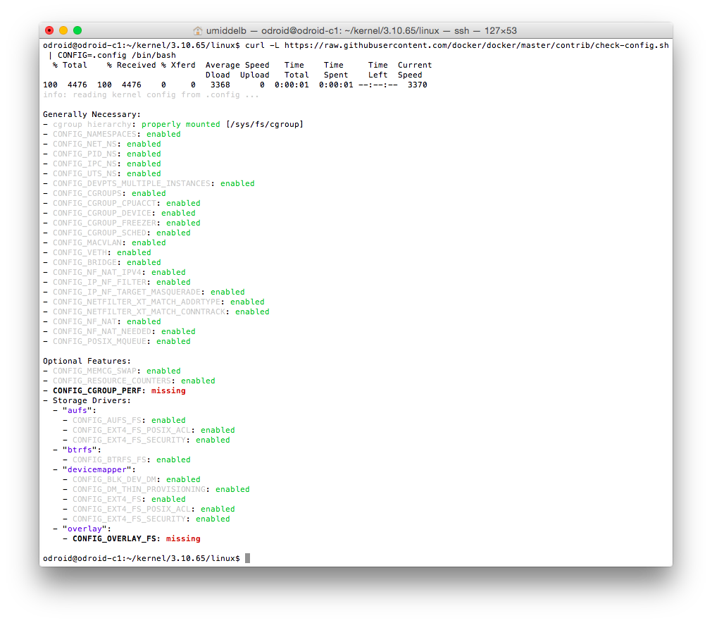 output of check-config